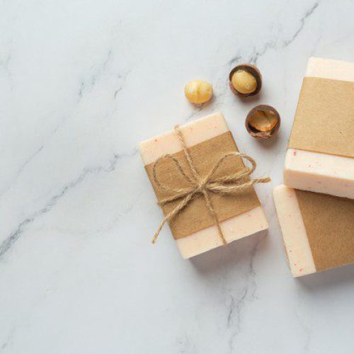 effects of soap on skin soap on a marble flatlay